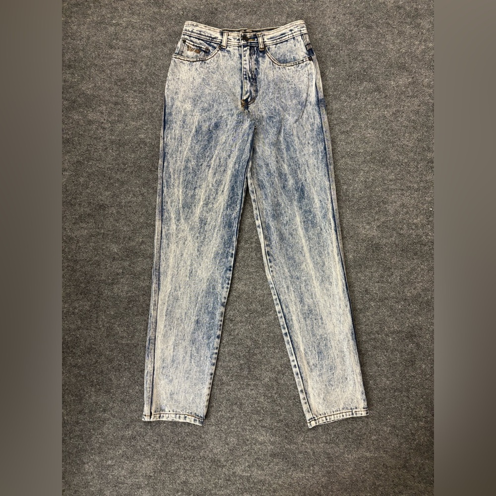 Vintage Stay Tuned Blue Acid Wash Jeans